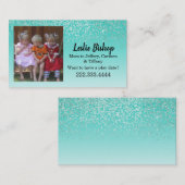 Aangepaste foto-galerijkaart contactkaartje (Voorkant / Achterkant)