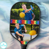 Aangepaste foto-Gay LGBTQ Rainbow Flag Gay Pride Pickleball Paddle