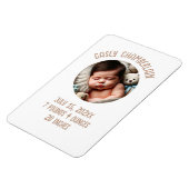 aangepaste foto geboorteaankondiging baby magneet (Linkerzijde)