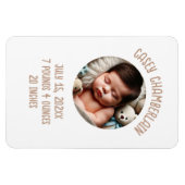 aangepaste foto geboorteaankondiging baby magneet (Horizontaal)