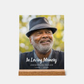 Aangepaste foto gedenkteken begrafenis tribute acryl bord (Voorkant)