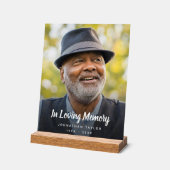 Aangepaste foto gedenkteken begrafenis tribute acryl bord (Hoek)