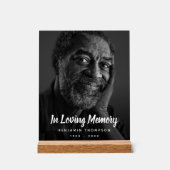 Aangepaste foto gedenkteken begrafenis tribute acryl bord (Voorkant)