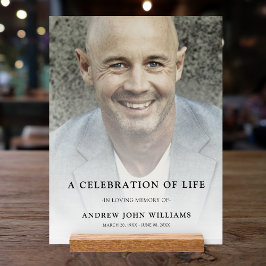 Aangepaste foto gedenkteken begrafenis tribute acryl bord