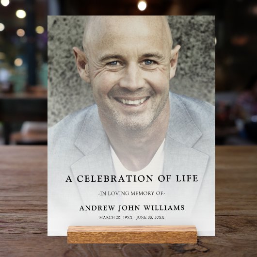 Aangepaste foto gedenkteken begrafenis tribute acryl bord