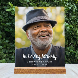 Aangepaste foto gedenkteken begrafenis tribute acryl bord