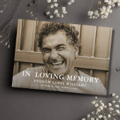 Aangepaste foto gedenkteken begrafenis tribute button