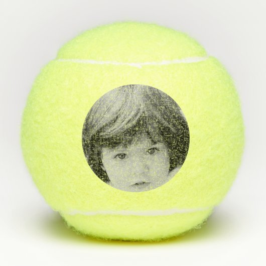 Aangepaste foto gedrukt tennisballen (Voorkant)