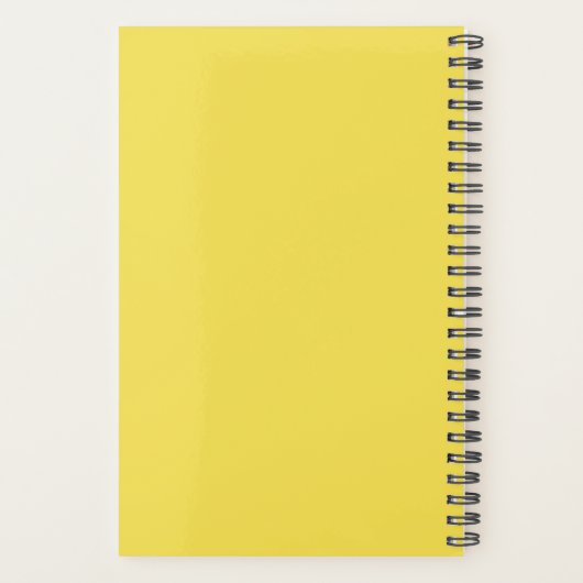 Aangepaste foto geel wit legant script voor bruilo planner (Achterkant)