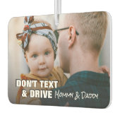 Aangepaste foto Geen sms'en Quote Oblong Luchtverfrisser (Links)