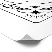 Aangepaste foto geliefden Bruid Bruidegom Tarot Ha Poster (Hoek)