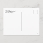 Aangepaste foto Gelukkig Nieuwjaar Grijs Schrift Feestdagenkaart (Achterkant)