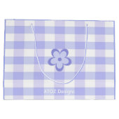 Aangepaste foto Gelukkige 17e Verjaardag Paarse Bl Groot Cadeauzakje (Achterkant)