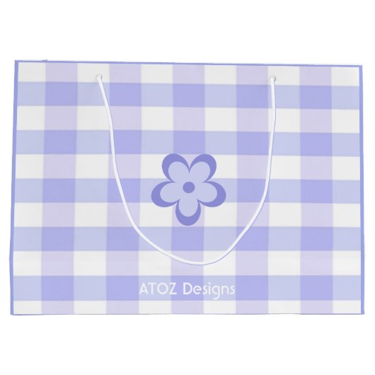 Aangepaste foto Gelukkige 17e Verjaardag Paarse Bl Groot Cadeauzakje (Achterkant)