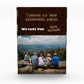 Aangepaste foto Gelukkige 60e Verjaardag Gifts voo (Voorkant)