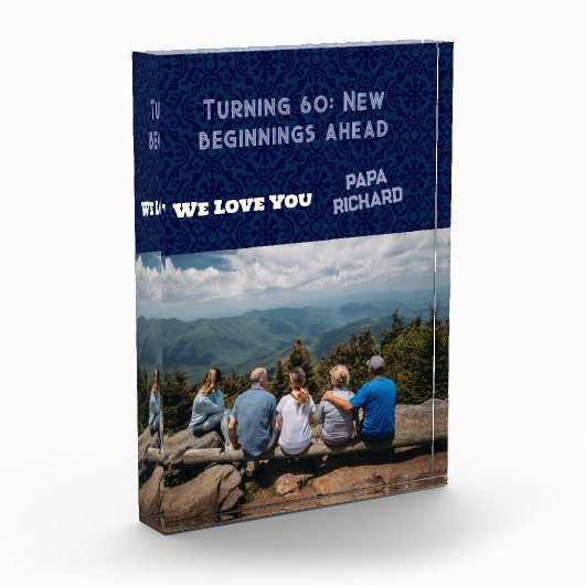 Aangepaste foto Gelukkige 60e Verjaardag Gifts voo (Links)