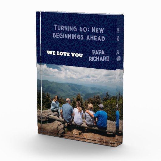 Aangepaste foto Gelukkige 60e Verjaardag Gifts voo (Rechts)