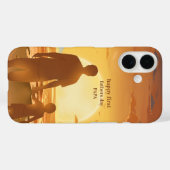 Aangepaste foto ''GELUKKIGE EERSTE VADERDAG PAPA'' Case-Mate iPhone Case (Achterkant (horizontaal))