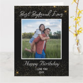 Aangepaste foto Gelukkige Verjaardag Beste Boyfrie Kaart (Gele Bloem)