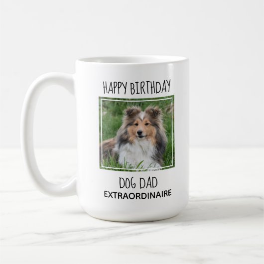 Aangepaste foto Gelukkige Verjaardag Beste Pap Ooi Koffiemok (Links)