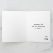 Aangepaste foto Gelukkige Verjaardag Beste Vriend  Kaart (Binnen)