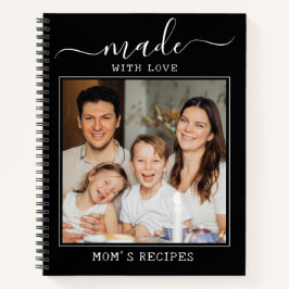 Aangepaste foto gemaakt met liefde Mam's Recipes B Notitieboek