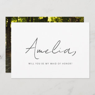 Aangepaste foto gemaakt van het voorstel van het H Notitiekaartje