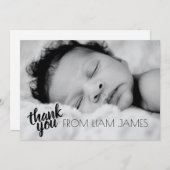 Aangepaste foto Genderneutraal script - Hartelijk  Aankondiging (Voorkant / Achterkant)