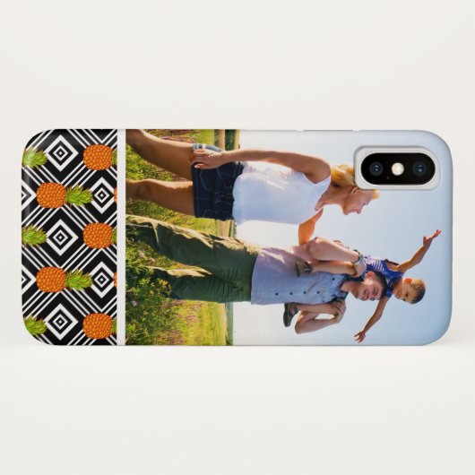 Aangepaste foto Geometrische anananassen Case-Mate iPhone Case (Achterkant (horizontaal))