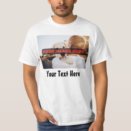 Aangepaste foto - gepersonaliseerd Afbeelding cade T-shirt (Voorkant)