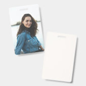 Aangepaste foto gepersonaliseerd badge (Voor- en achterkant)