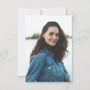 Aangepaste foto gepersonaliseerd bedankkaart