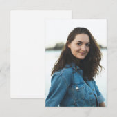 Aangepaste foto gepersonaliseerd bedankkaart (Voorkant / Achterkant)