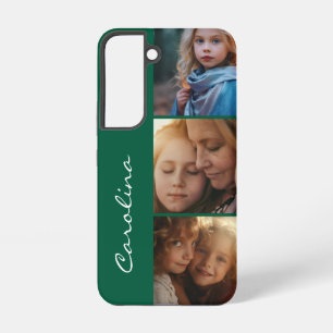 Aangepaste foto gepersonaliseerd bosgroen samsung galaxy hoesje