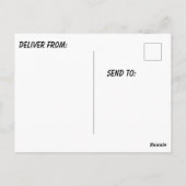 Aangepaste foto gepersonaliseerd briefkaart (Achterkant)