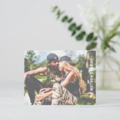 Aangepaste foto gepersonaliseerd briefkaart (Staand voorkant)