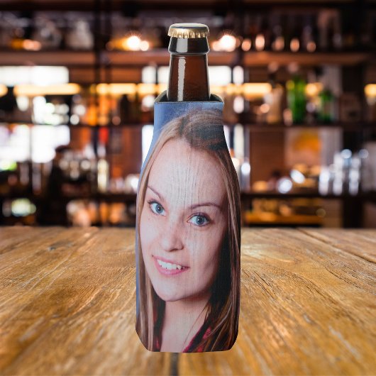 Aangepaste foto gepersonaliseerd flesjeskoeler