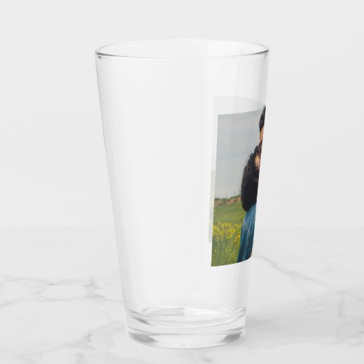 Aangepaste foto gepersonaliseerd glas (Rechts)