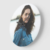 Aangepaste foto gepersonaliseerd grote klok (Hoek)