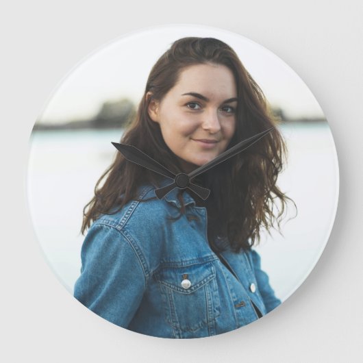 Aangepaste foto gepersonaliseerd grote klok (Voorkant)