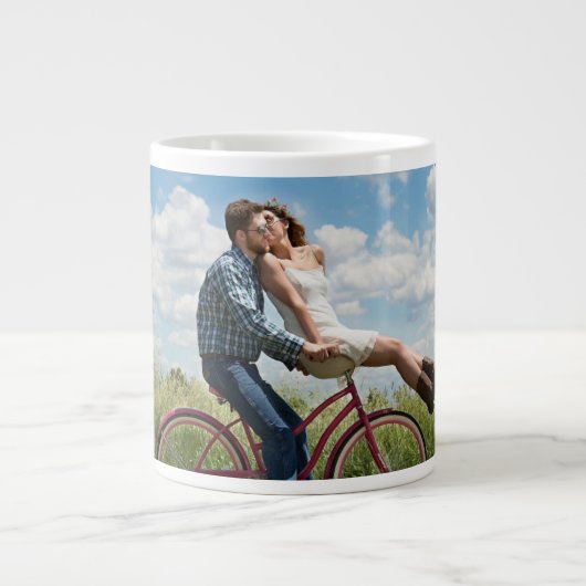 Aangepaste foto gepersonaliseerd grote koffiekop (Voorkant)