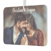 Aangepaste foto gepersonaliseerd hart gevormd luchtverfrisser (Links)