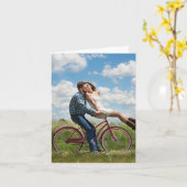 Aangepaste foto gepersonaliseerd kaart (Gele Bloem)