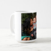 Aangepaste foto gepersonaliseerd koffiemok (Voorkant links)