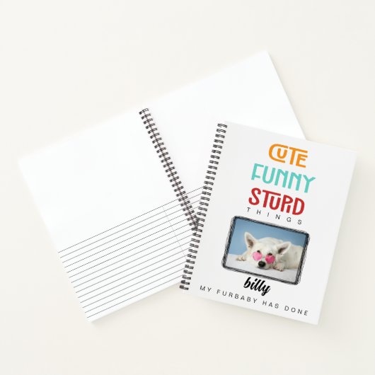 Aangepaste foto, gepersonaliseerd, modern, leuk, h notitieboek (Binnen)