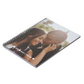 Aangepaste foto Gepersonaliseerd Paar Liefde Hart Notitieboek (Linkerzijde)