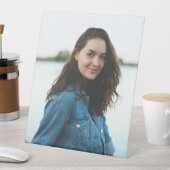 Aangepaste foto gepersonaliseerd reclamebord met voetstuk (Insitu)