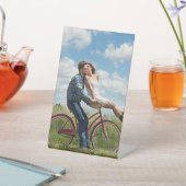Aangepaste foto gepersonaliseerd reclamebord met voetstuk (Insitu)