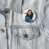 Aangepaste foto gepersonaliseerd ronde button 5,7 cm (In situ)