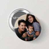 Aangepaste foto gepersonaliseerd ronde button 5,7 cm (Voorkant /achterkant)